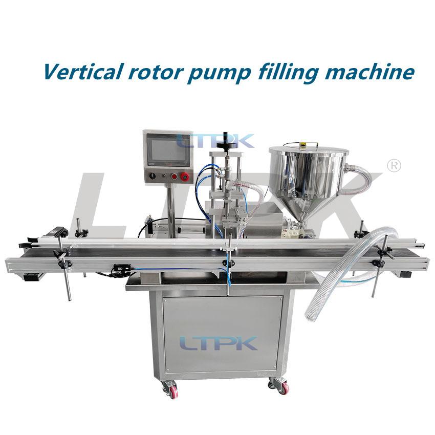 LT-GZJC01 Automatic vertical viscous paste rotor pump filling machine cream gel honey bean paste filling machine.jpg