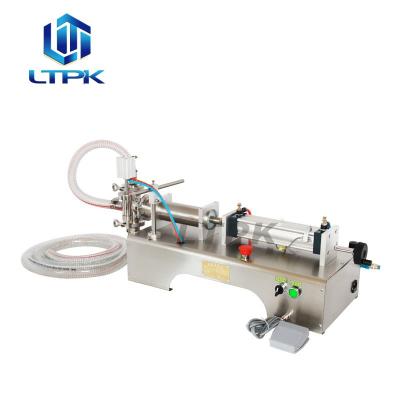 LTPK G1WY 5-100ML Pneumatic Piston Liquid Filler Shampoo Gel Water Wine Vinegar Coffee Oil Drink Detergent Filling Machine