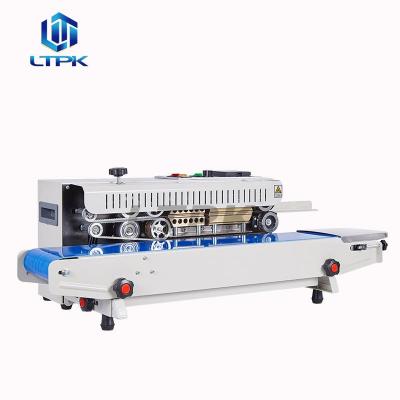 LTPK FR900 Painted Body Horizontal Continuous Band Sealer Machine Plastic Bag Foil Pouch Craft Bag Heating Sealing Machine