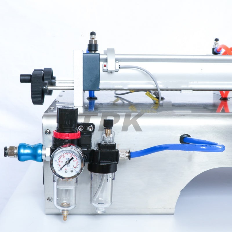 LTPK G2WG Semi automatic 2 nozzles paste filling machine with hopper 