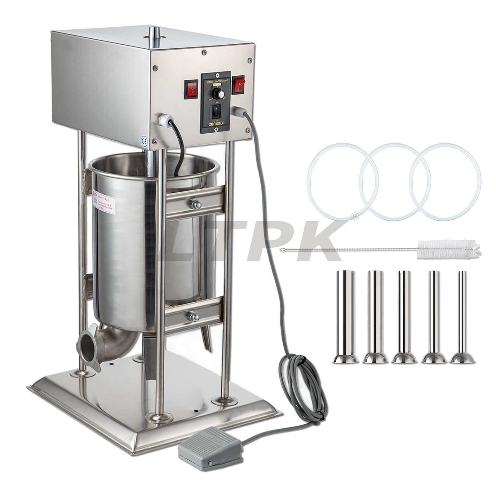 15L Automatic Sausages Maker Machine with 4 Filling Funnels