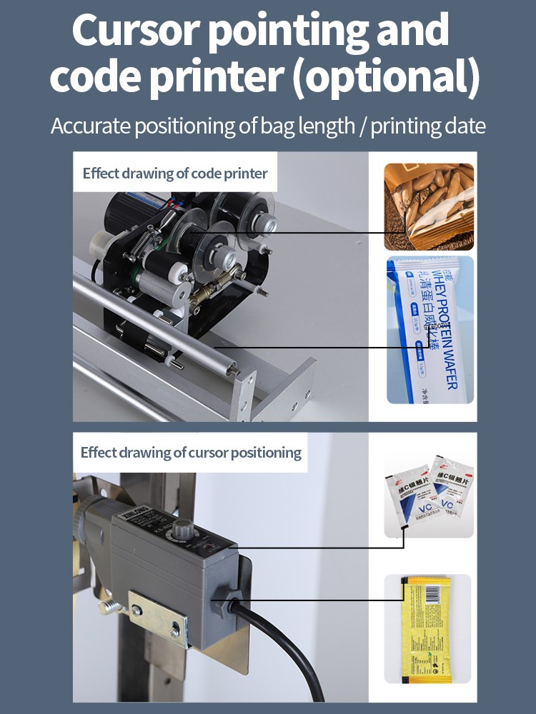 LT-BP500B Automatic Back Sides Sealing Bag Packing Machine for Powder Granules 5-500g