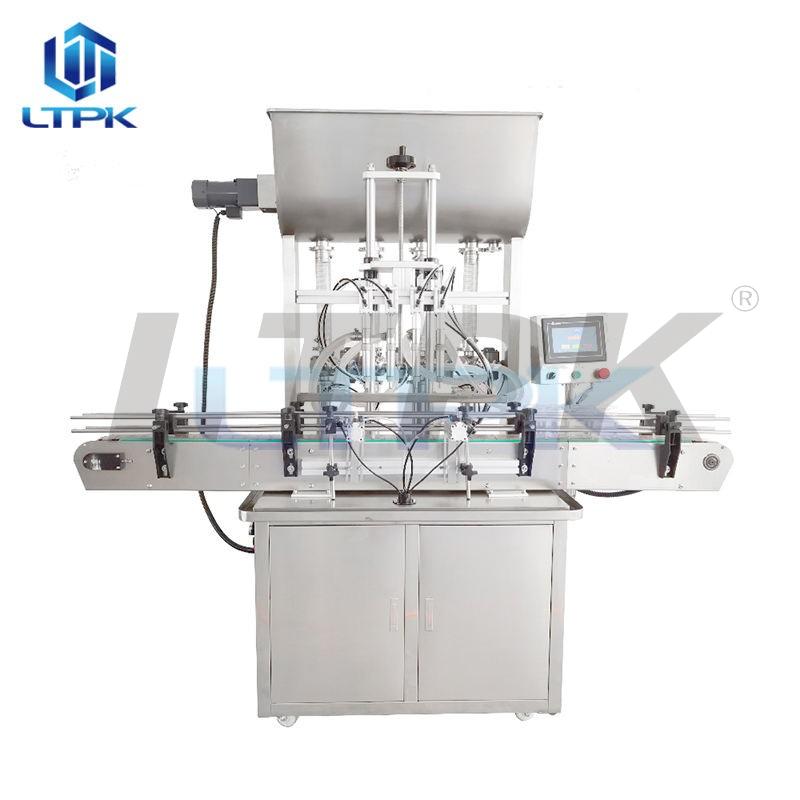 custom manual automatic food ice cream yogurt syrup peanut butter paste bottle piston filling machine