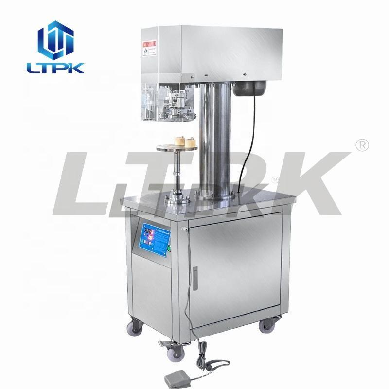 coffee beverage juice soda water beer carbonated soft drink tin can sealing canning machine small