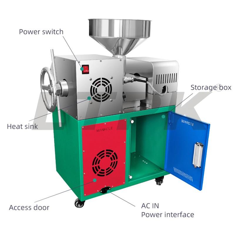  P10 Small commercial oil press automatic stainless steel oil press 1200W power per hour 9-15KG