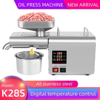 K28S Cooking oil making sunflower hemp seed cold oil presser sesame peanut soybean oil press machine