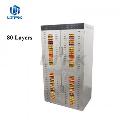 80 Trays Layers Fruit Drying Machine Industrial Fruits Vegetables Food Dehydrator Machine