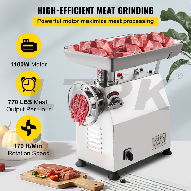 TK-32 Factory Outlet Stainless Steel Commercial Electric Meat Grinder 