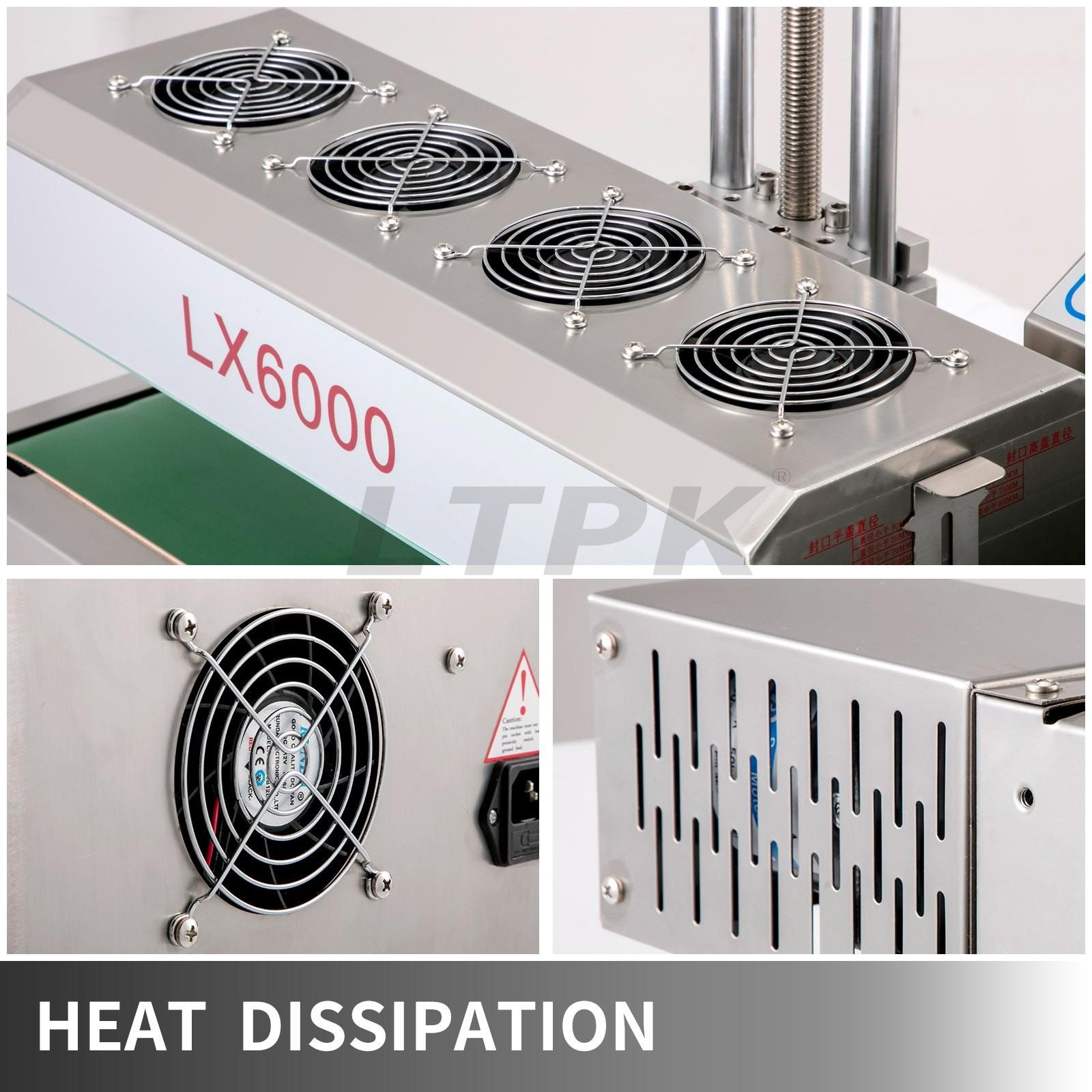 LTPK LX-6000 15-80MM AIR COOLED CONTINUOUS ELECTROMAGNETIC INDUCTION SEALING MACHINE