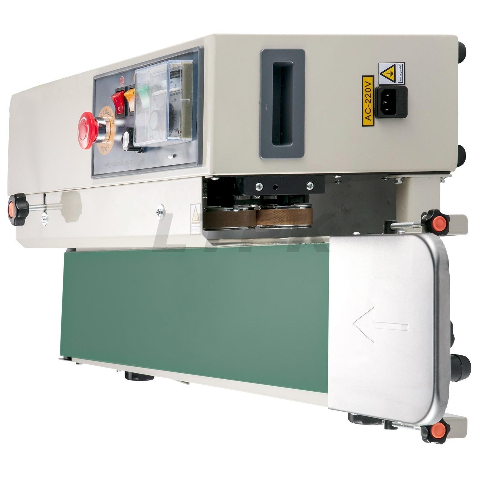 LTPK FR-770 Horizontal Continuous Band Sealer, Automatic Band Sealer with Digital Temperature Control
