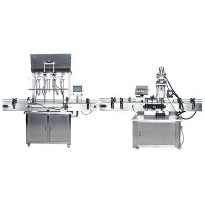 LTPK Fully automatic 4 nozzles paste filling machine and capping machine 