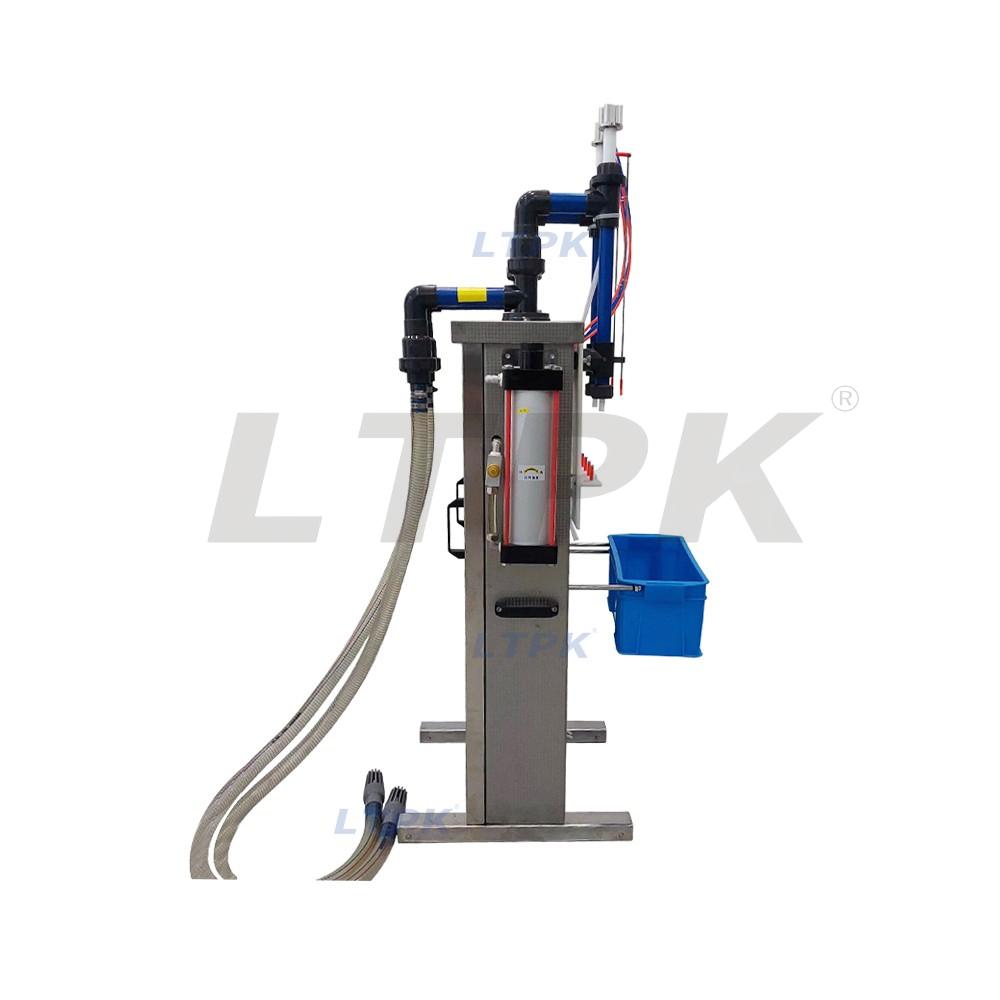 Fully Pneumatic Semi Automatic 2 Nozzles Corrosive Liquid Filling Machine