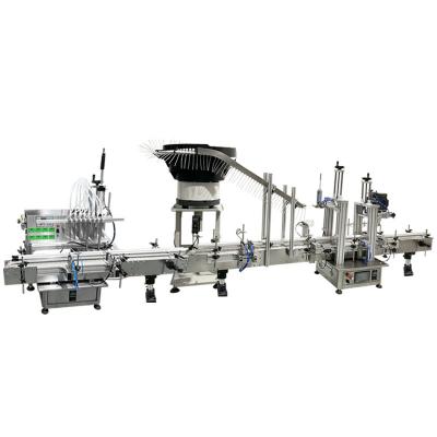 LT-GZL320C Automatic Spray Bottle Chemical Liquid Filling Capping Machine Line With Vibratory Bowl