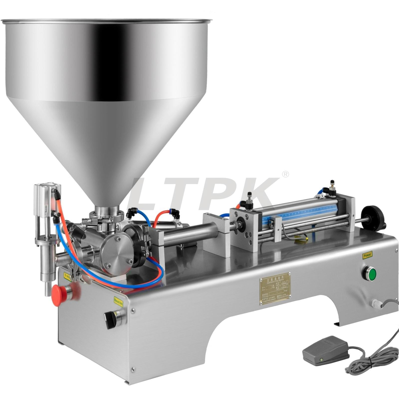 LTPK 10-300ml Pneumatic Dual-use Paste Filling Machine for Cream Shampoo Liquids