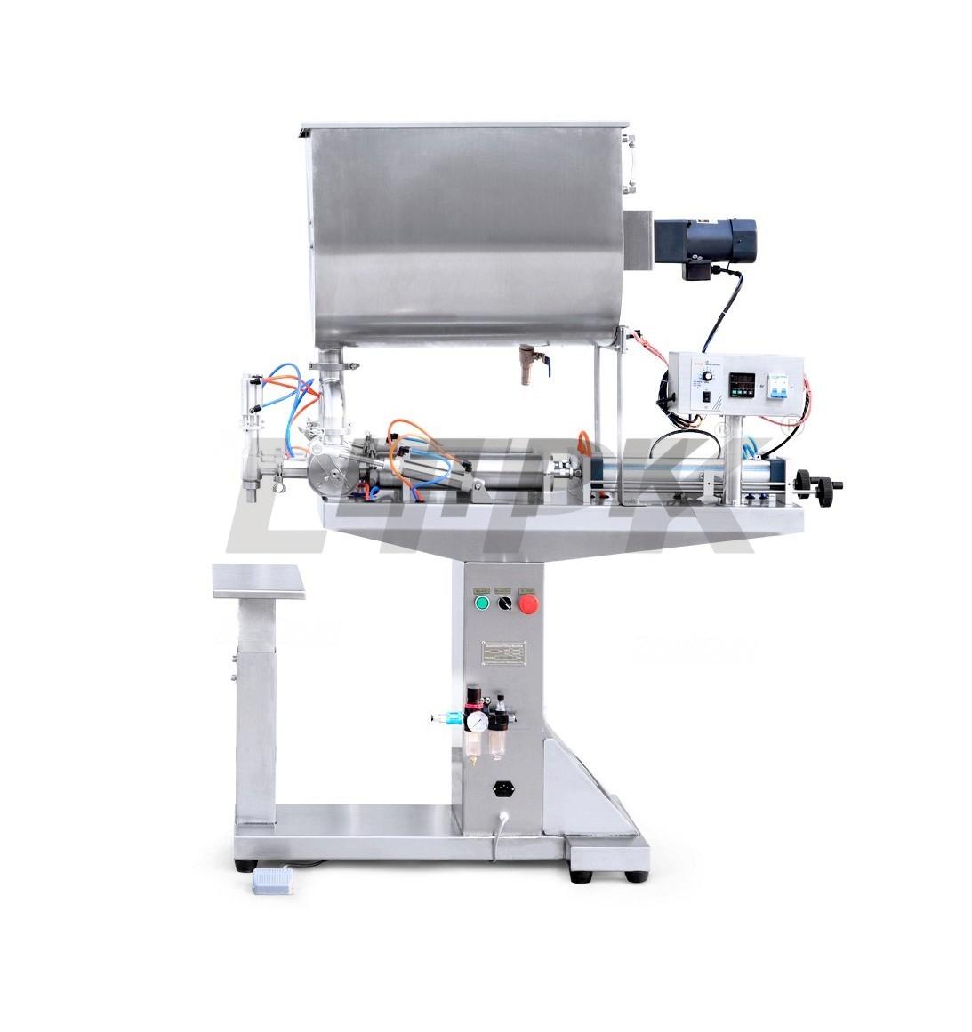 LT-LUGF2 Semi Automatic High Viscosity Paste Filling Machine With Mixer&Heater