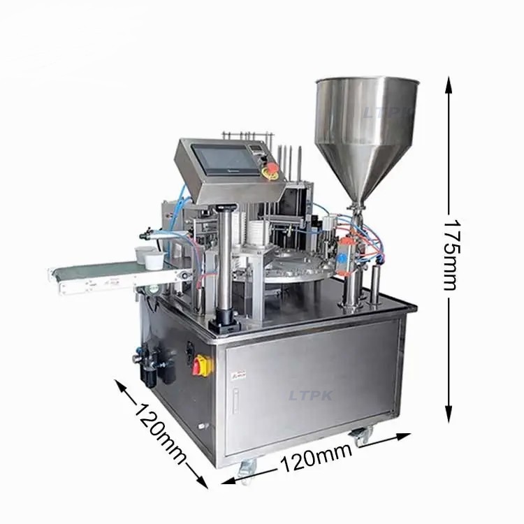 Automatic Rotary Cup Filling And Sealing Machine