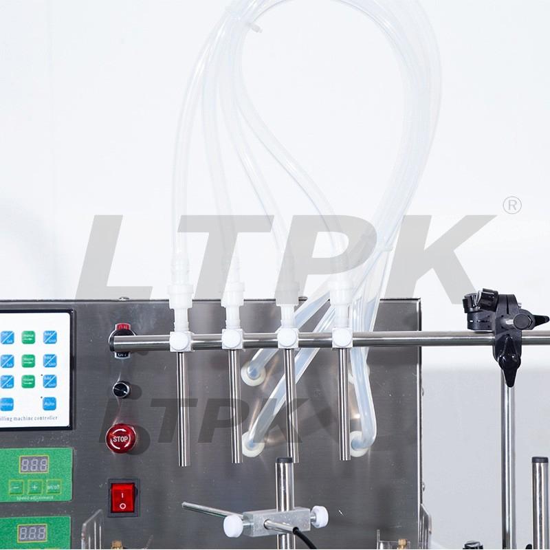 LTPK LT-DPF4HP DESKTOP CNC DIAPHRAGM PUMP LIQUID FILLING MACHINE WITH CONVEYOR