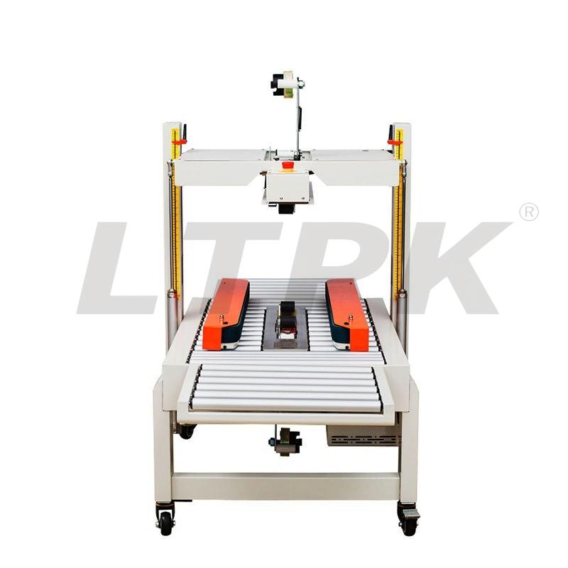 DQFXC5045X Automatic Carton sealer pneumatic box sealing packaging machine with side belt conveyor