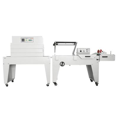 DFQA450 L-bar sealer L type sealing cutting machine and BS-A450 heat shrink tunnel packaging machine packager