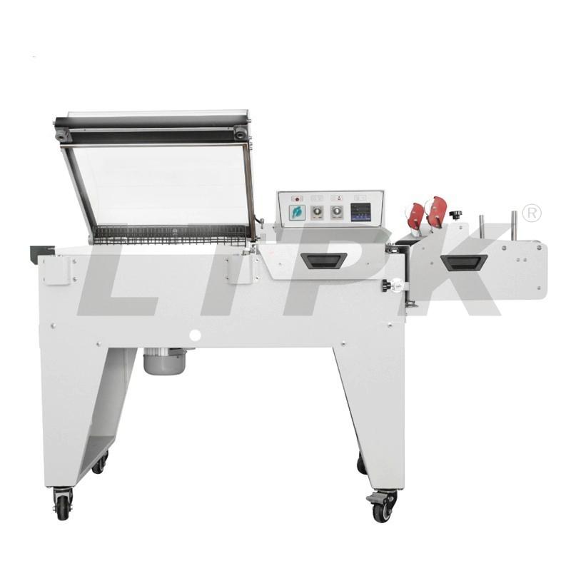 DFQC450 Pneumatic L bar type sealer heat sealing machine and BS-A450 Shrink tunnel packager