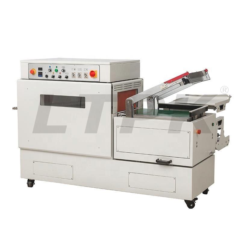 DFS450 Continuous 2 in 1 L type Seal Cut Shrink Packaging Machine sealing cutting and shrinking tunnel packager