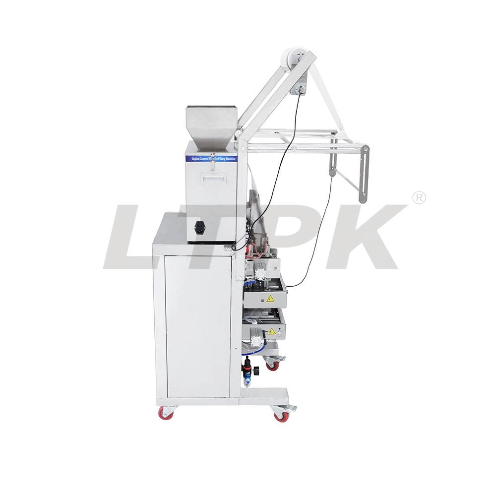 LT-ZB200F 2-200g Pneumatic Four Sides Sealing Packing Machine With PLC Control Panel.