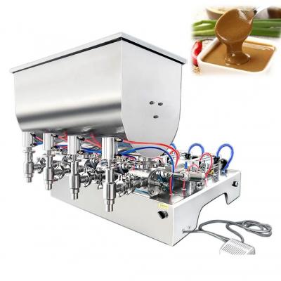 G4WG10-100ml Four head semi-automatic paste filling machine