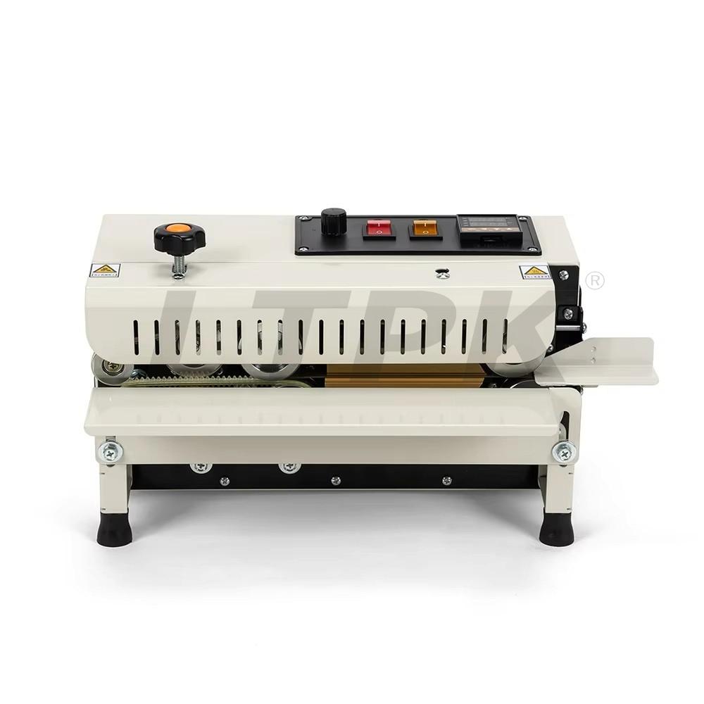 FR-400 New design samlle size Horizontal Table Continuous Heat Plastic Bag Band Sealing Machine