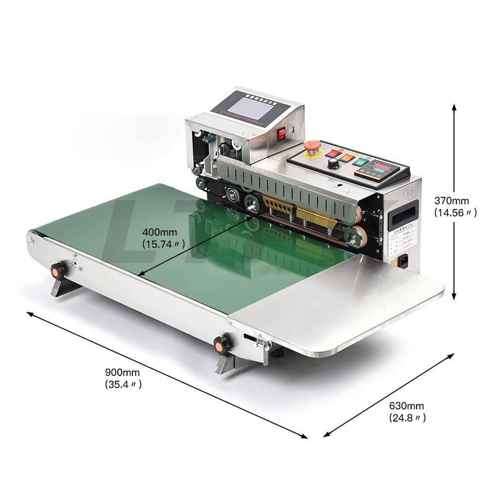 FR-1600 Wider Stainless Steel Automatic Horizontal Plastic Film Bags Continuous Band Sealer Machine