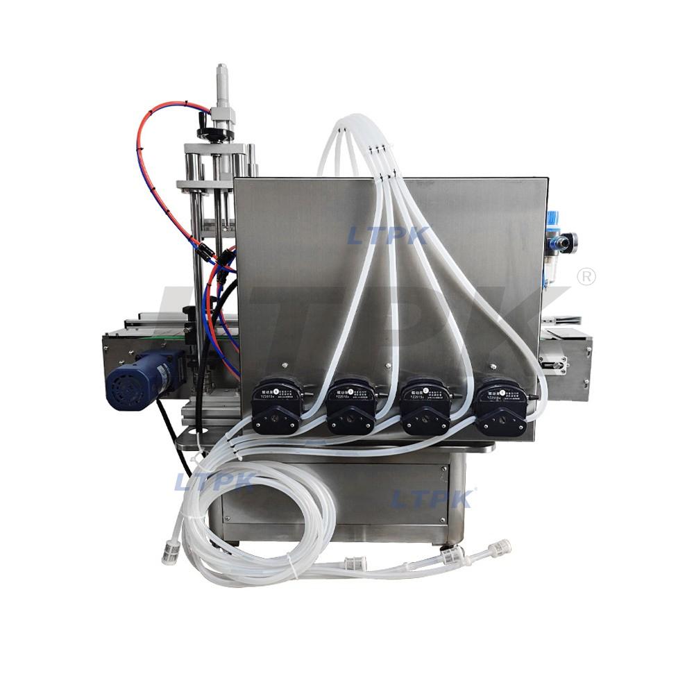 LT-DPPF04 Desktop Four Heads Peristaltic Pump Filling Machine