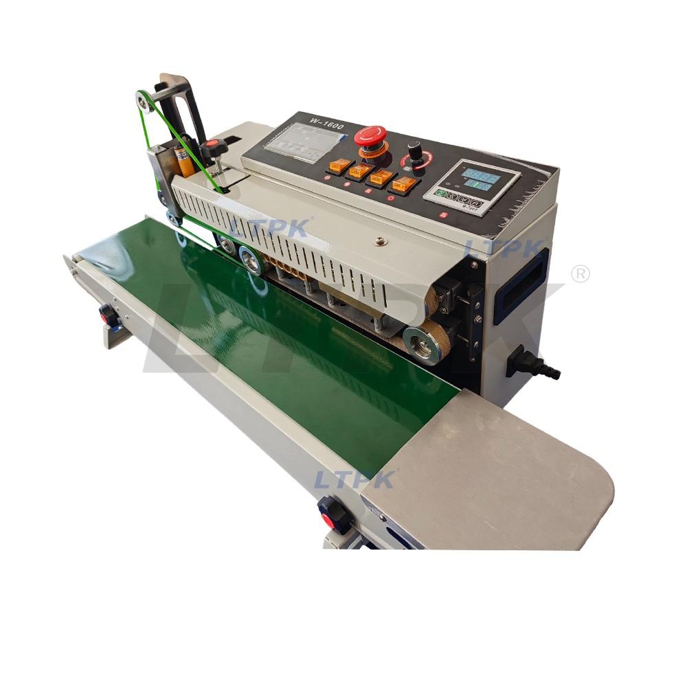 W-1600 Automatic continuous sealing machine with with inkjet printing