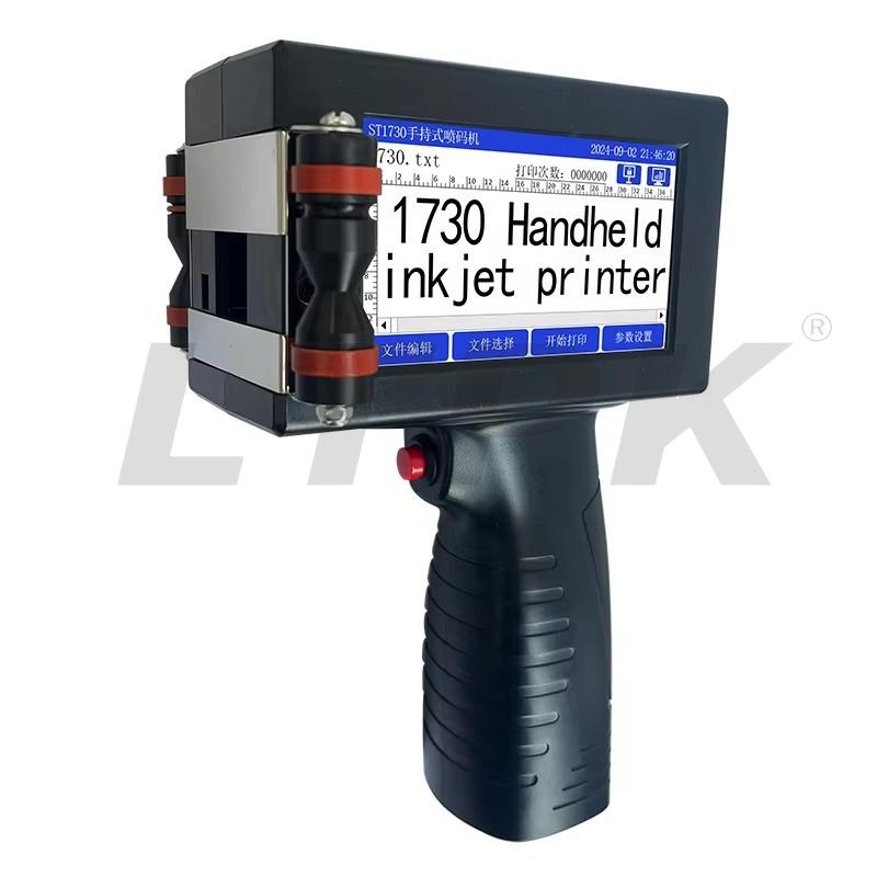 LTPK S1730 12.7 mm Factory High Quality Portable Expiry Date Batch Coding Hand Jet Machine Tij Handheld Inkjet Printer Gun for Plastic Bags