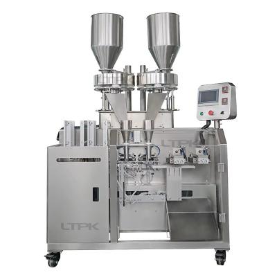 LTPK LT-YS-SP150S Automatic Snack Pet Food Granule Nut Flatpack Dual-station Filling Pouching Machine for Granular Products